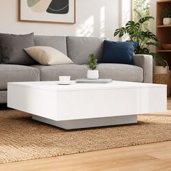 White Modern Coffee Table for Living Rooms