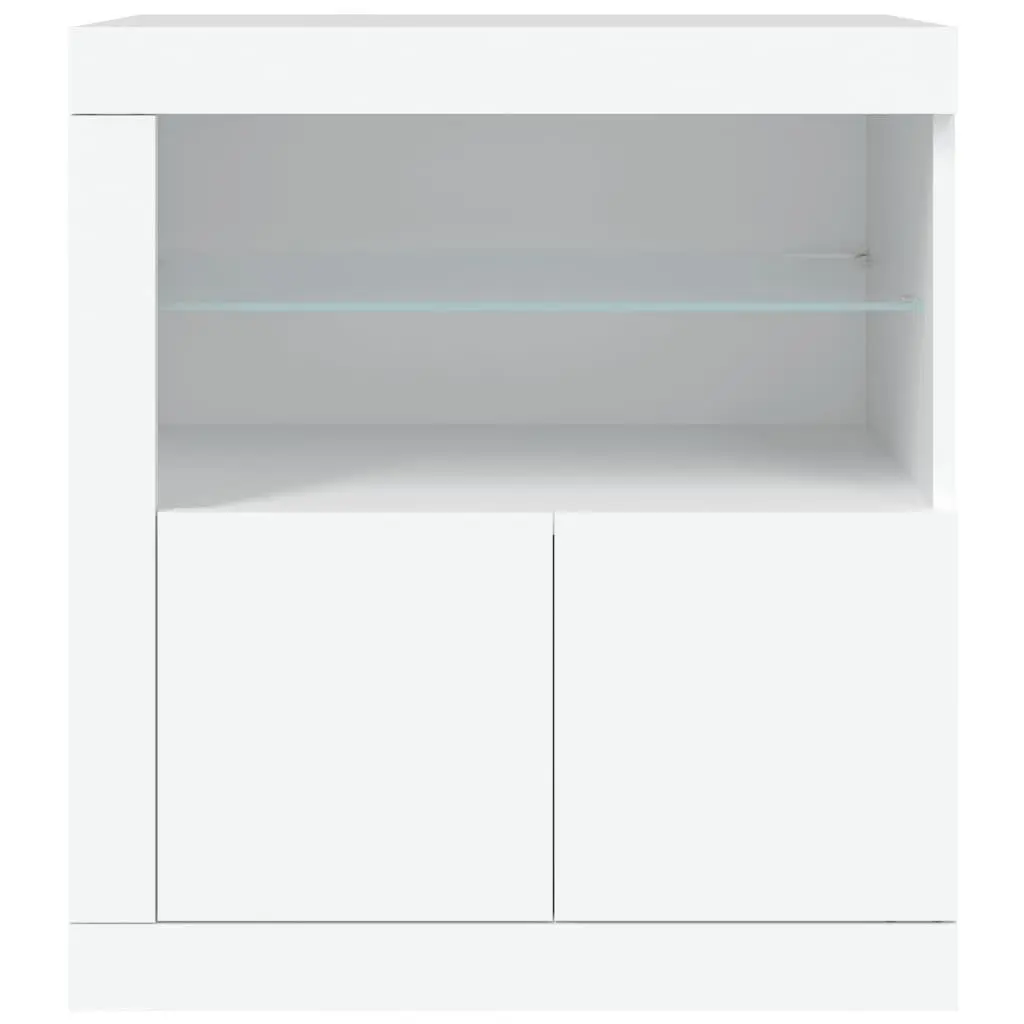 White Sideboard with RGB LED Lighting
