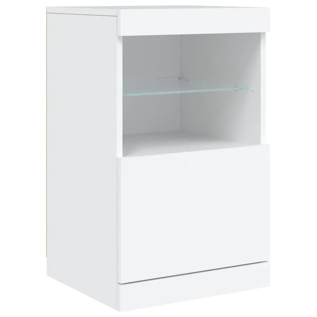 White Sideboard with RGB LED Lights