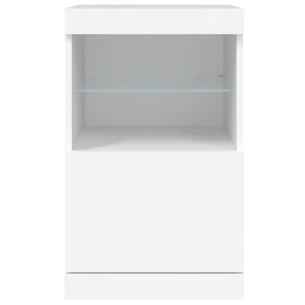 White Sideboard with RGB LED Lights