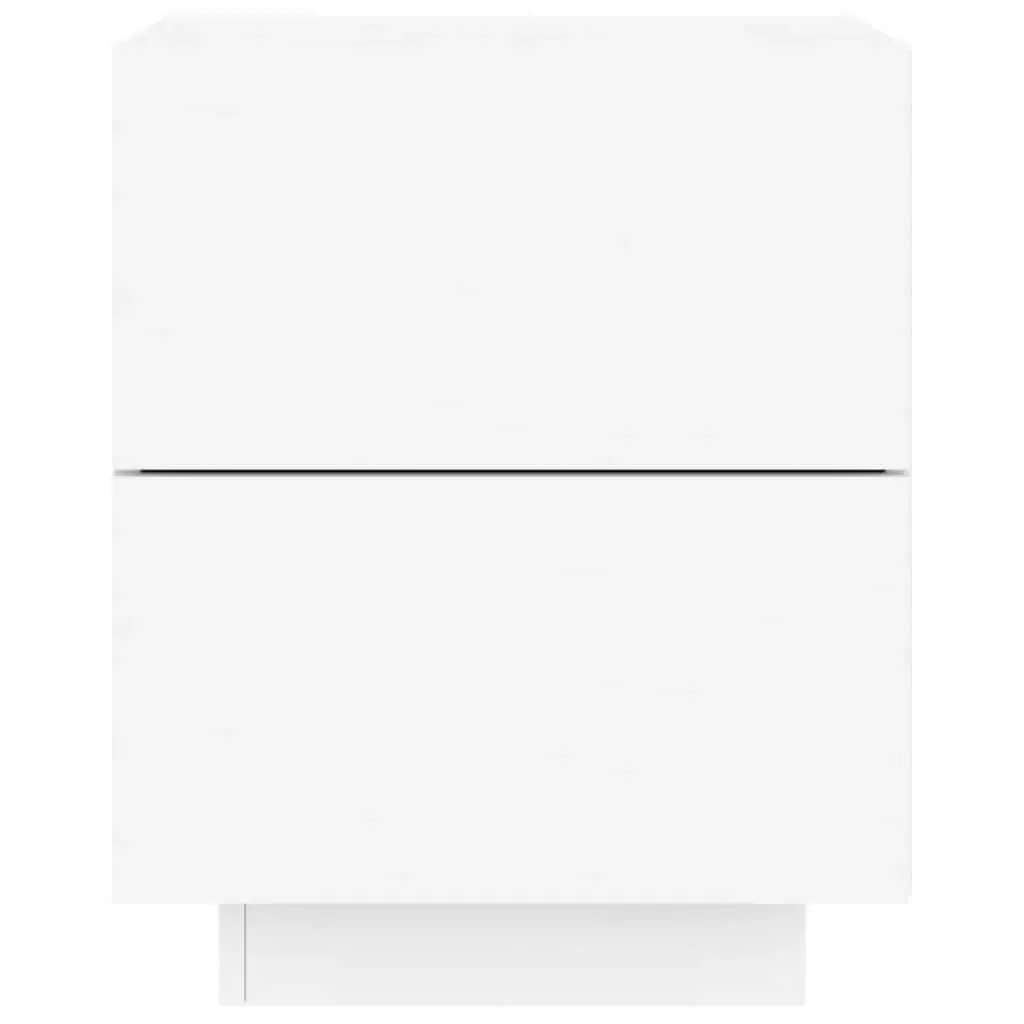 White Bedside Cabinet with RGB LED Lighting