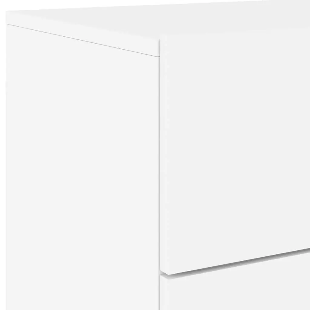 Wall-mounted Bedside Cabinet with RGB LED Lights
