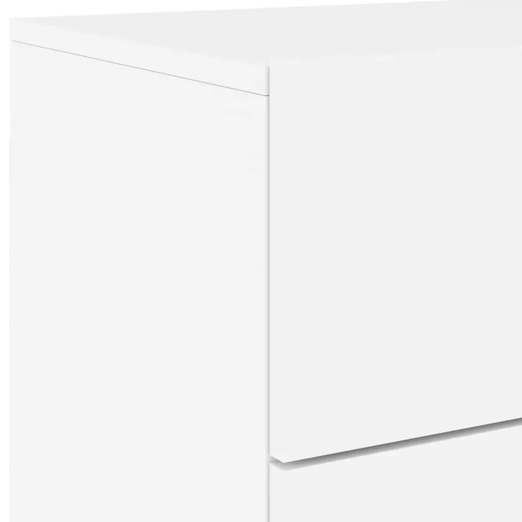 Wall-Mounted Bedside Cabinet Set with RGB LED Lights