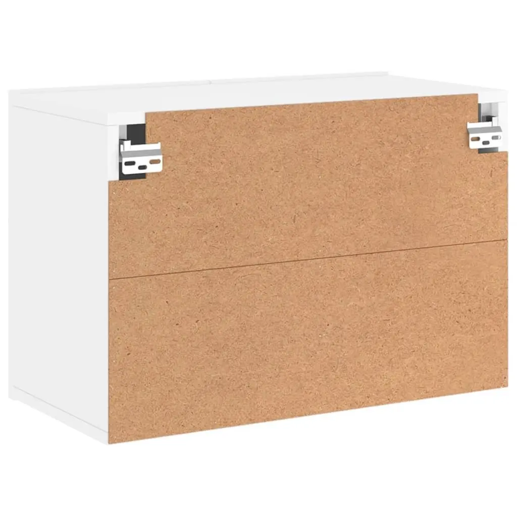 TV Stand Engineered Wood 60x30x41cm White Wall-mounted Storage Unit