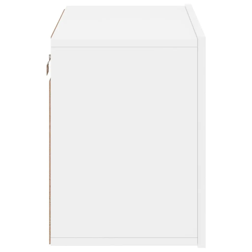 TV Stand Engineered Wood 60x30x41cm White Wall-mounted Storage Unit