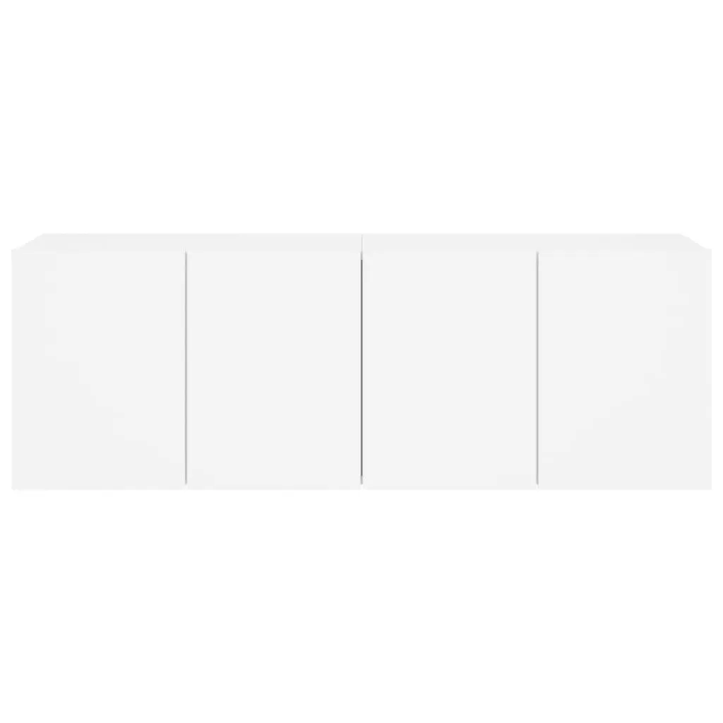 Wall-Mounted TV Cabinets 2 pcs White Storage Units