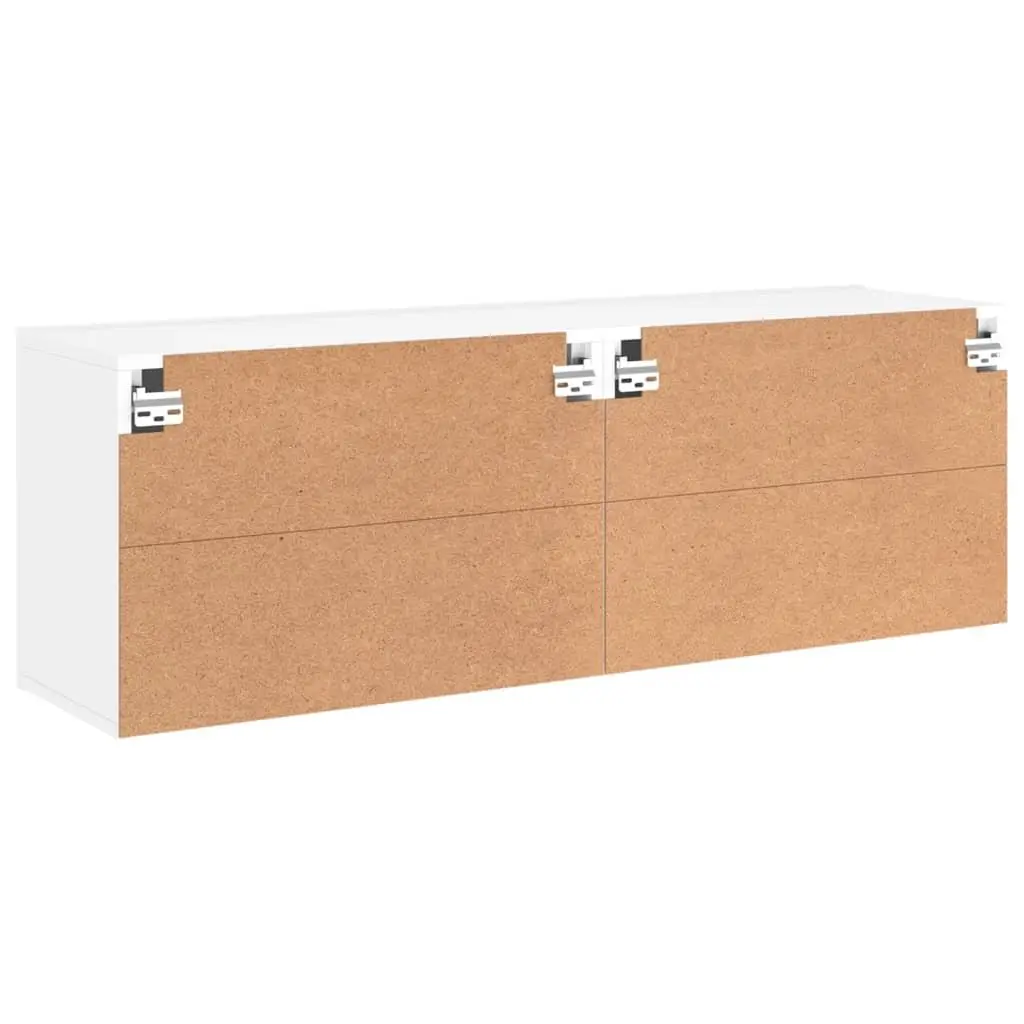 Wall-Mounted TV Cabinets 2 pcs White Storage Units