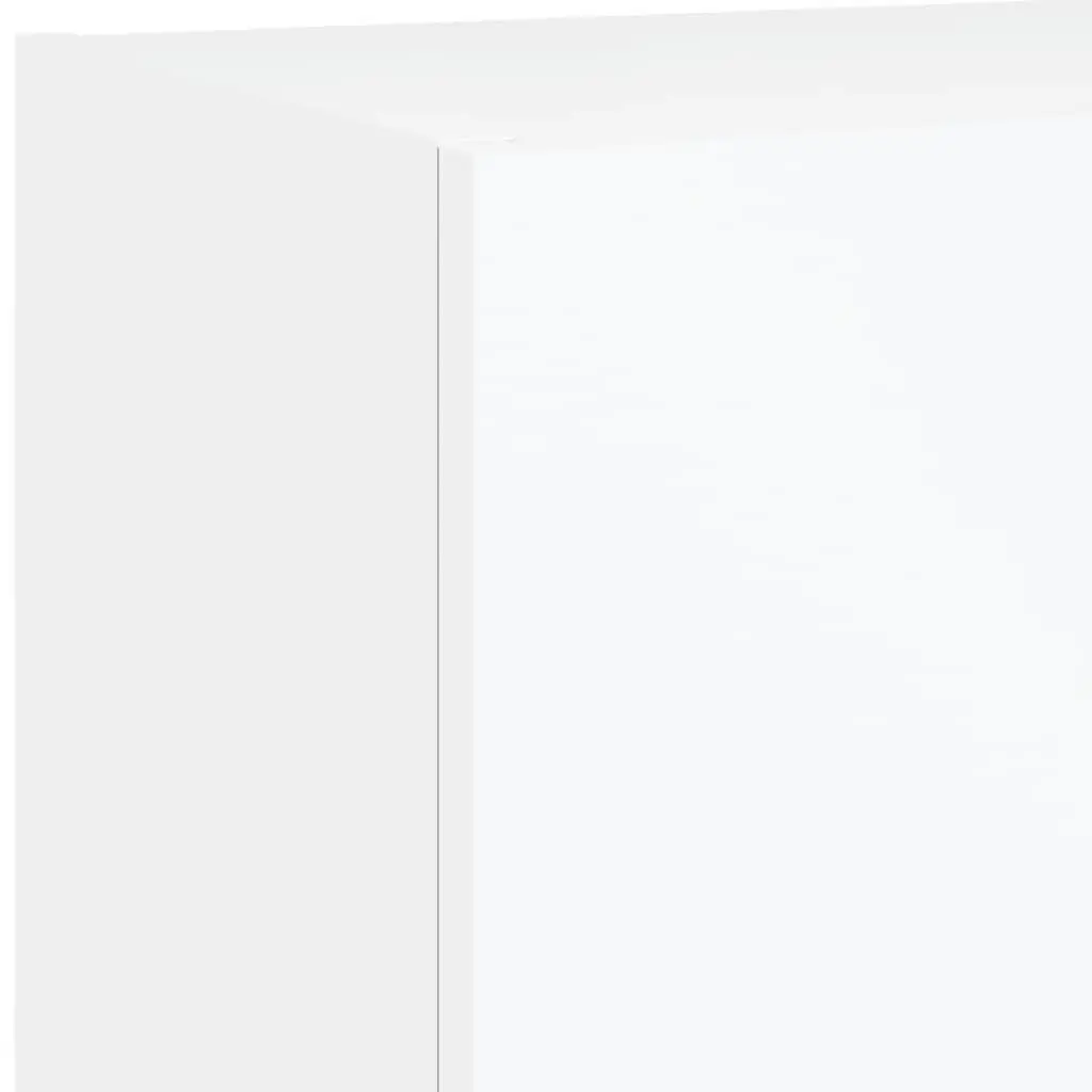 TV Cabinets Engineered Wood 40.5x30x90cm White Set of 2 with RGB LED Lights