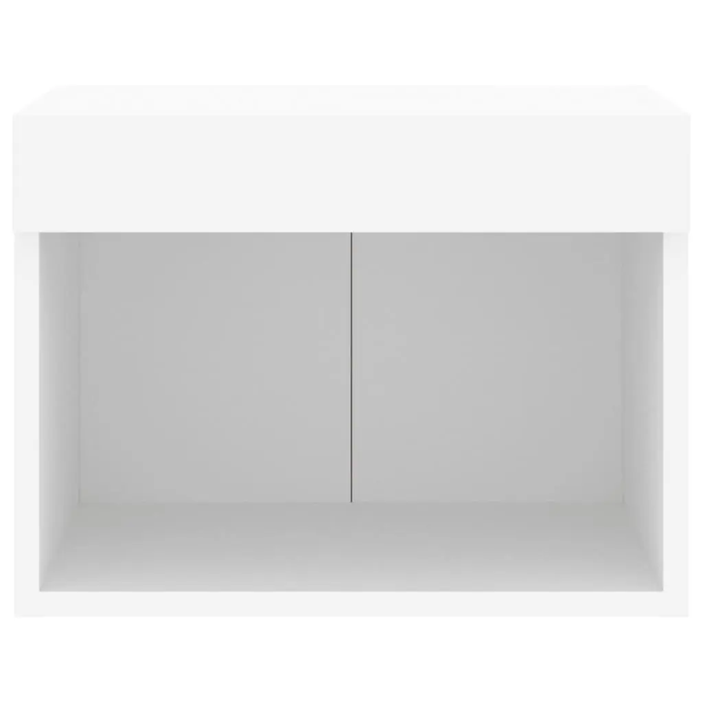 Wall-mounted Bedside Cabinet with RGB LED Lights
