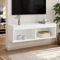 Stylish Wall-Mounted TV Cabinet with RGB LED Lights