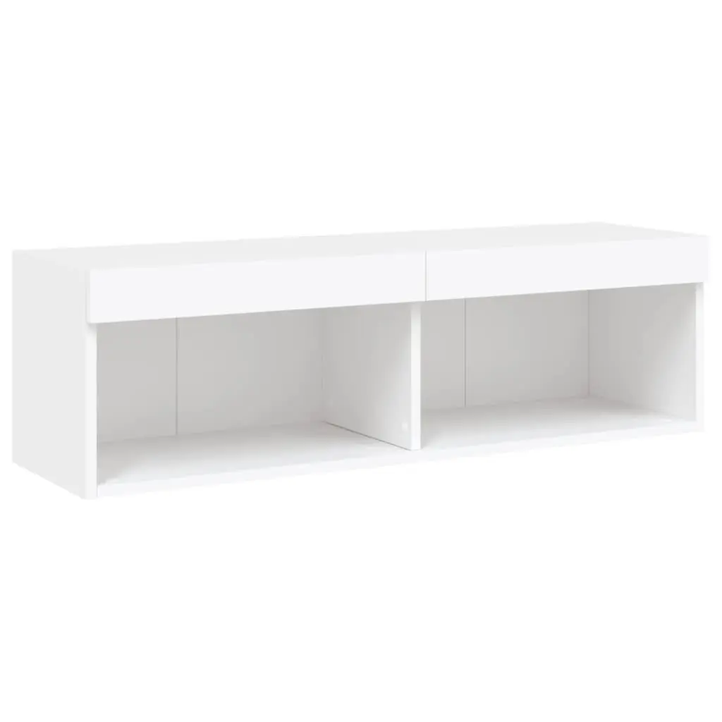 Wall-Mounted TV Cabinet with RGB LED Lights