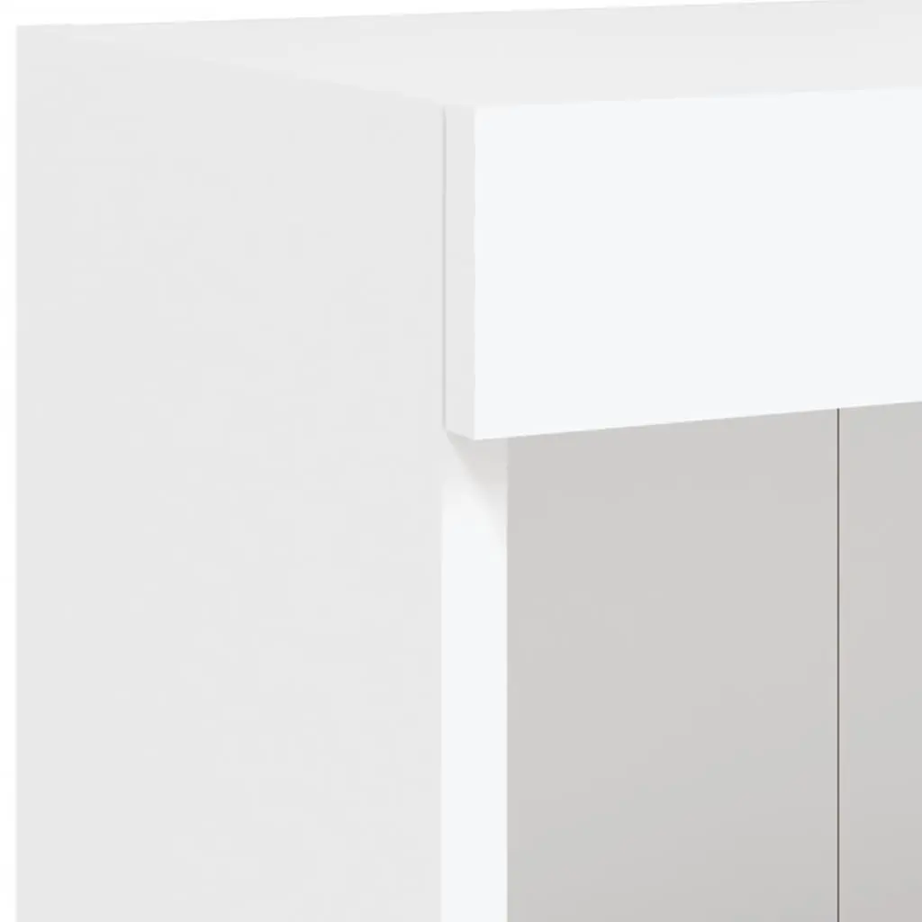 Wall-Mounted TV Cabinet with RGB LED Lights