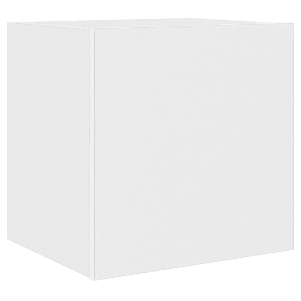 White Floating TV Wall Cabinets with RGB LED