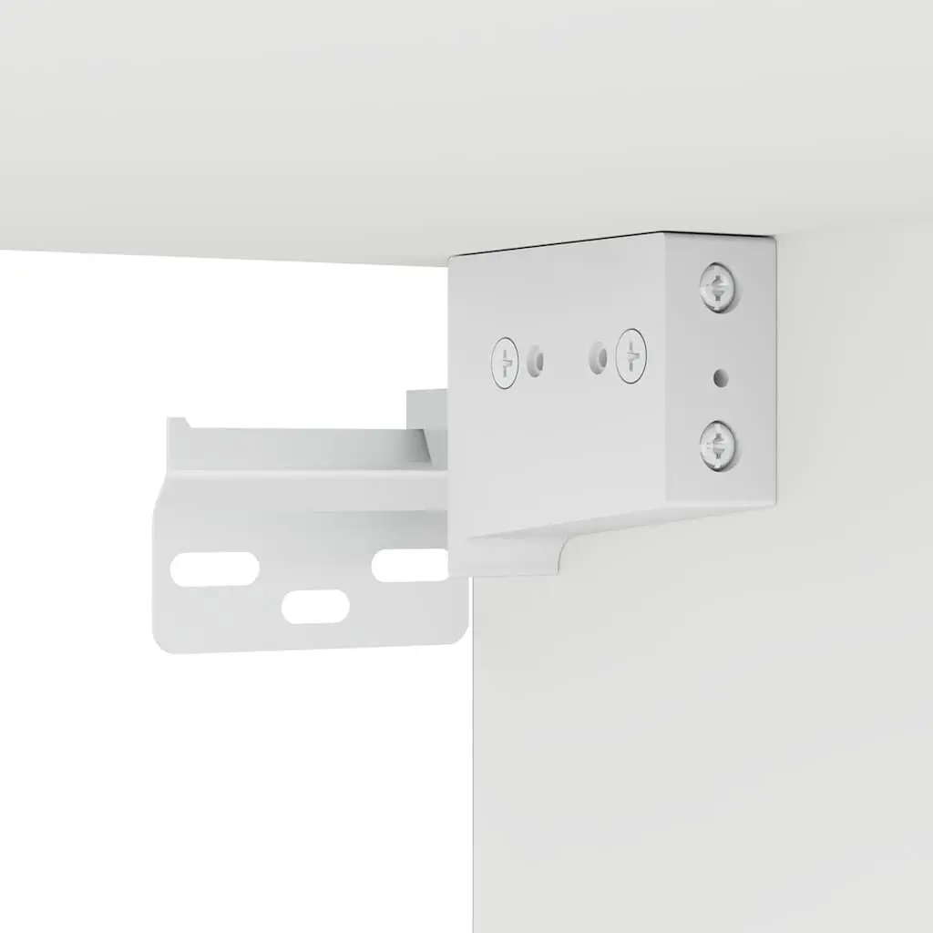 White Floating TV Cabinet with RGB LED Lights