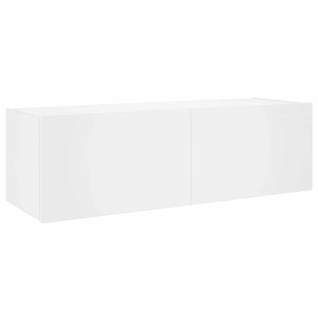 TV Wall Cabinet Engineered Wood 100cm White