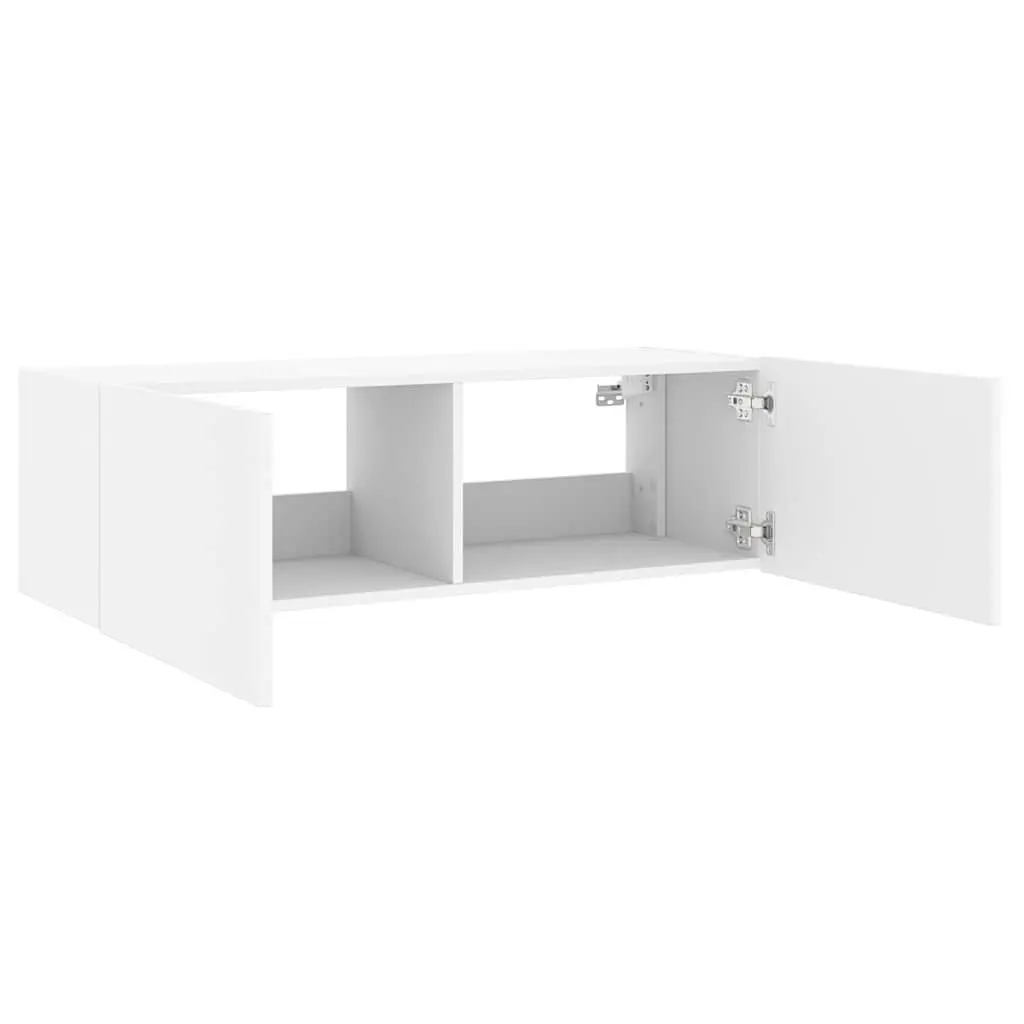 TV Wall Cabinet Engineered Wood 100cm White