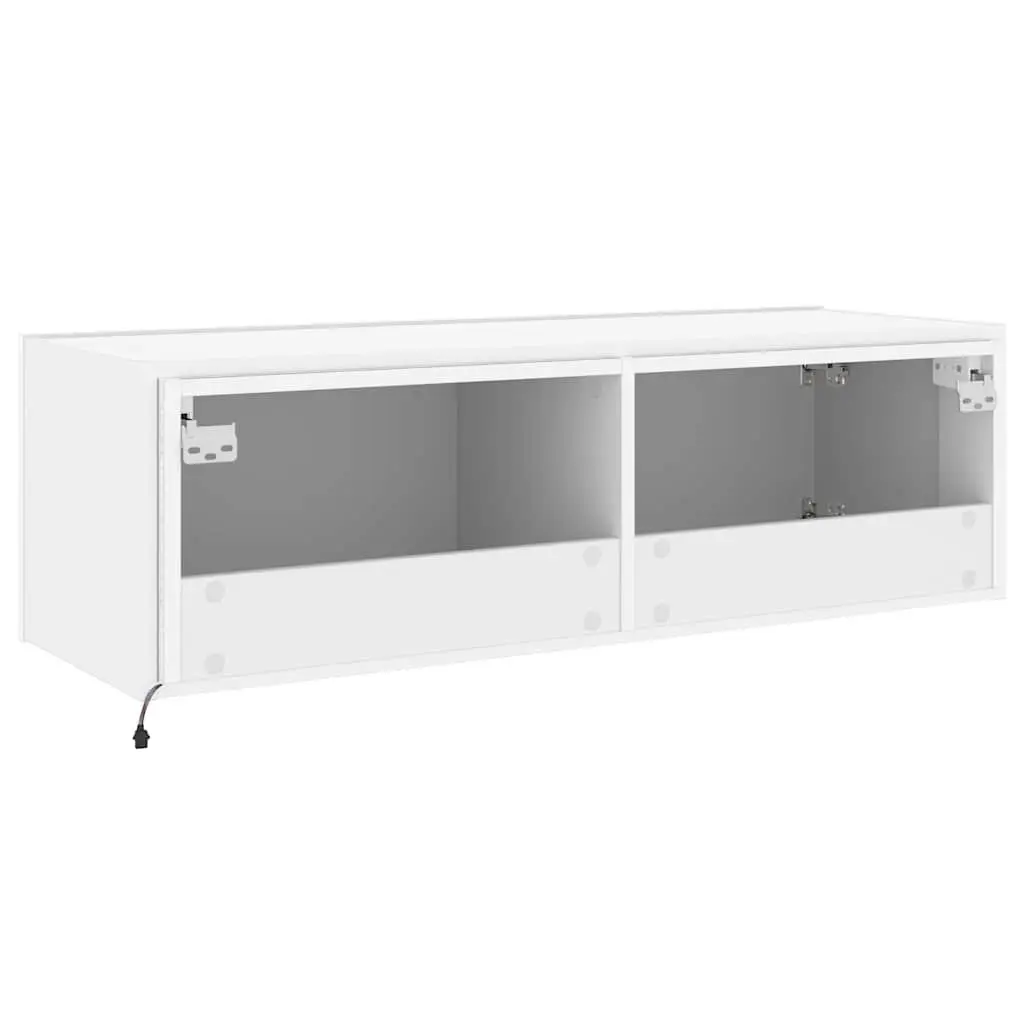 TV Wall Cabinet Engineered Wood 100cm White