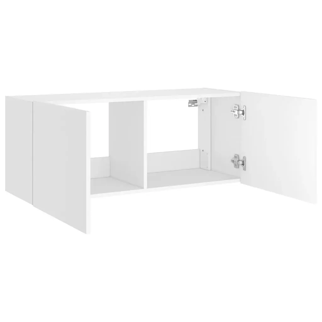 TV Wall Cabinet Engineered Wood 100x35x41cm White