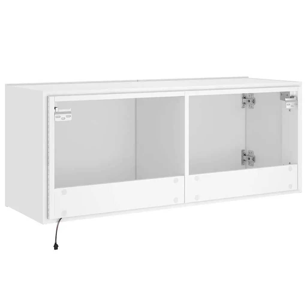 TV Wall Cabinet Engineered Wood 100x35x41cm White