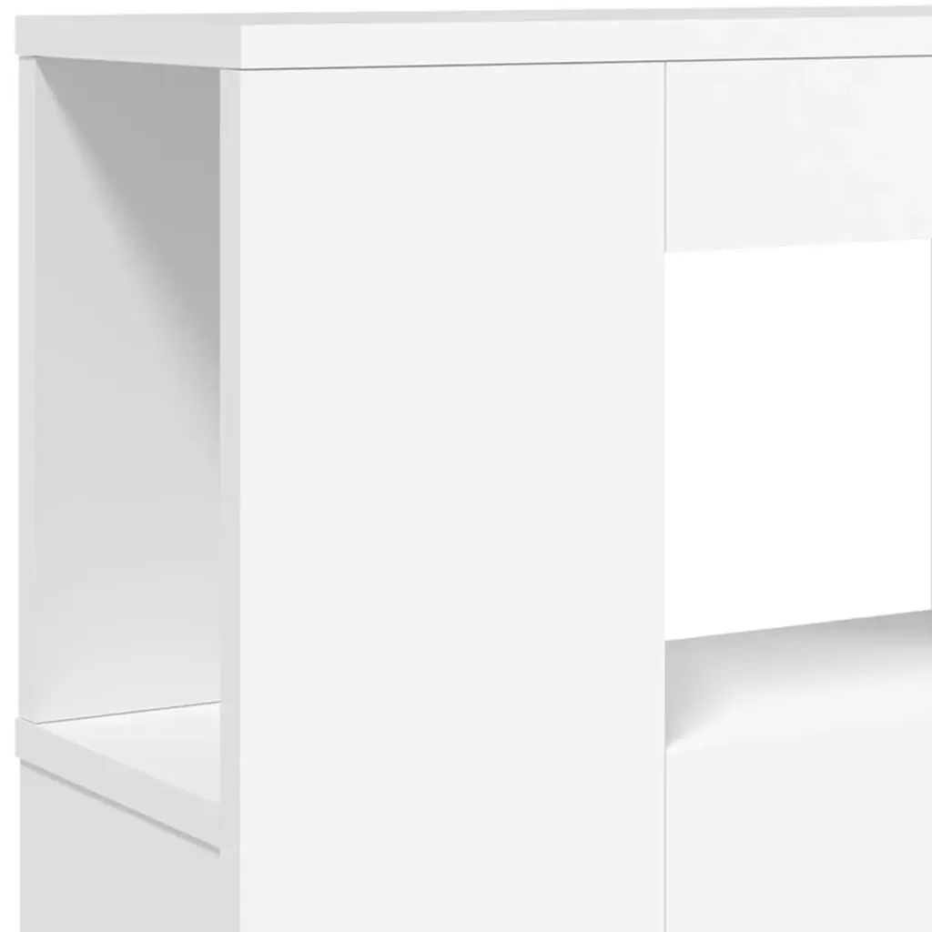 LED Headboard Engineered Wood 120cm White