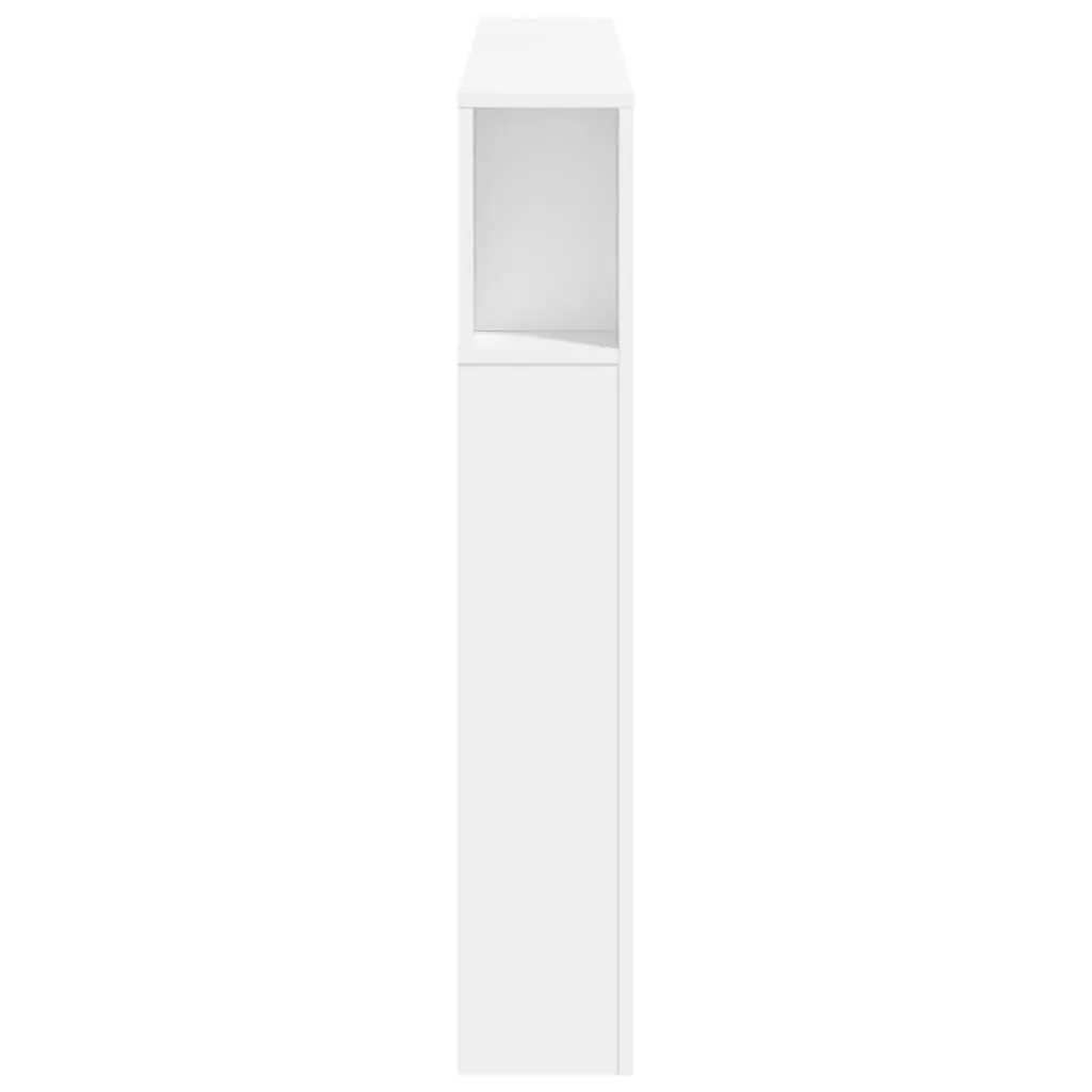 White LED Headboard 140 cm Engineered Wood