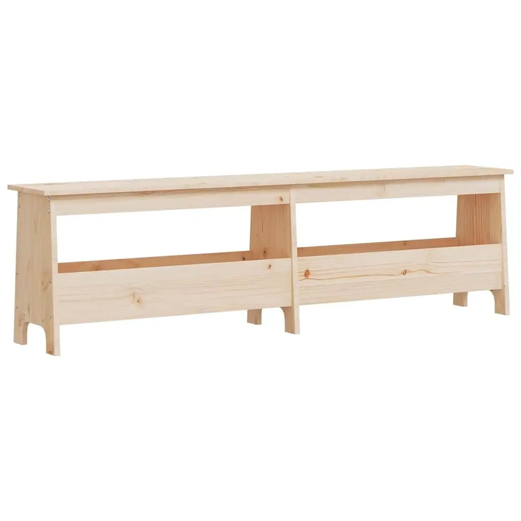 Hall Bench Solid Wood Pine 160cm Brown