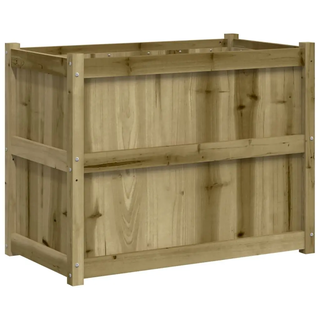 Garden Planter Box Impregnated Pine Wood 90x50x70cm Brown