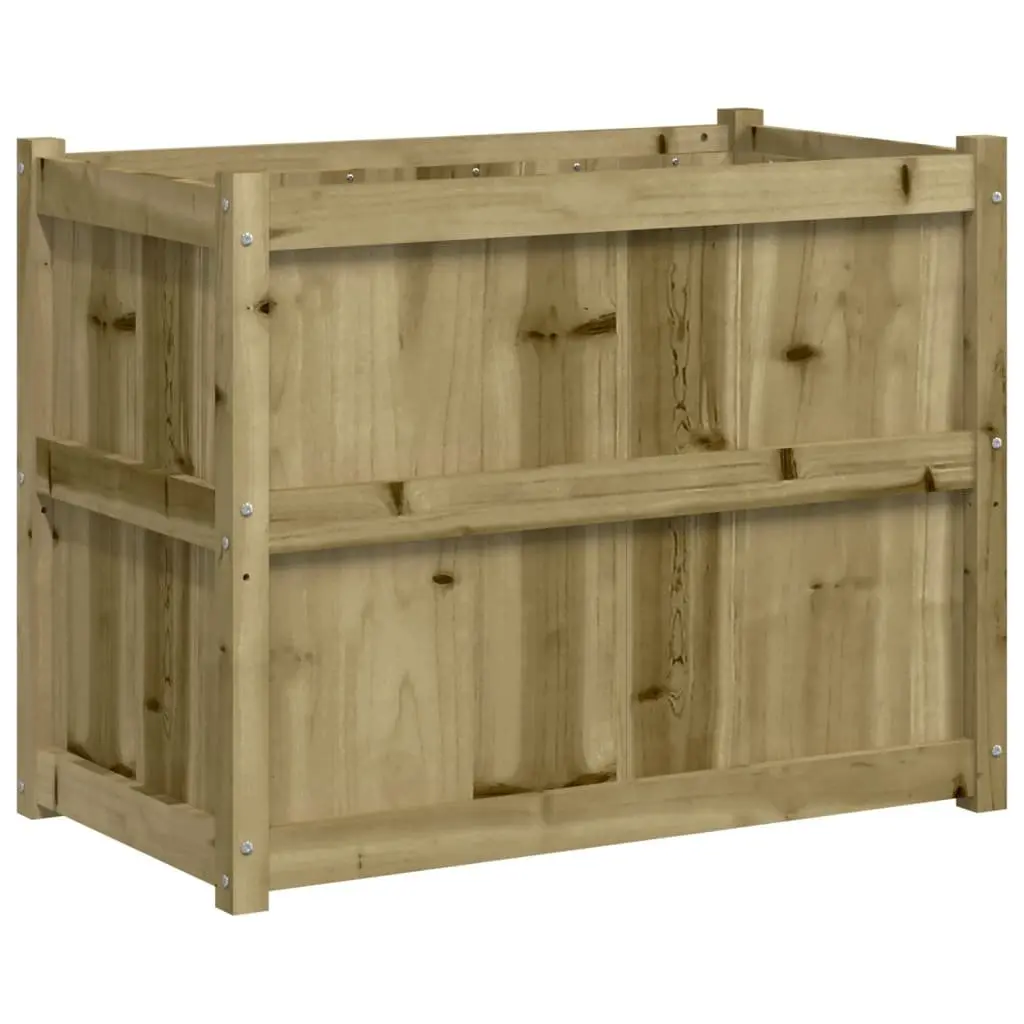 Garden Planter Box Impregnated Pine Wood 90x50x70cm Brown