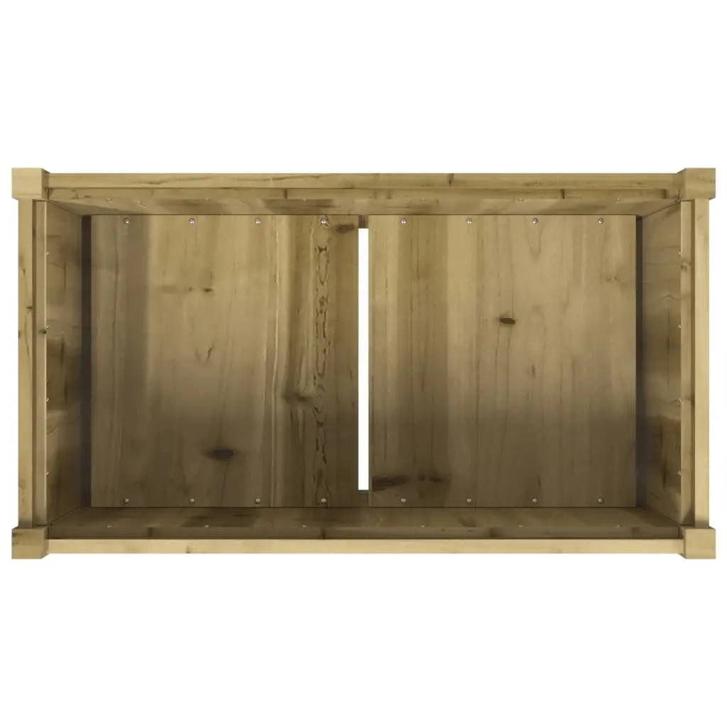 Garden Planter Box Impregnated Pine Wood 90x50x70cm Brown