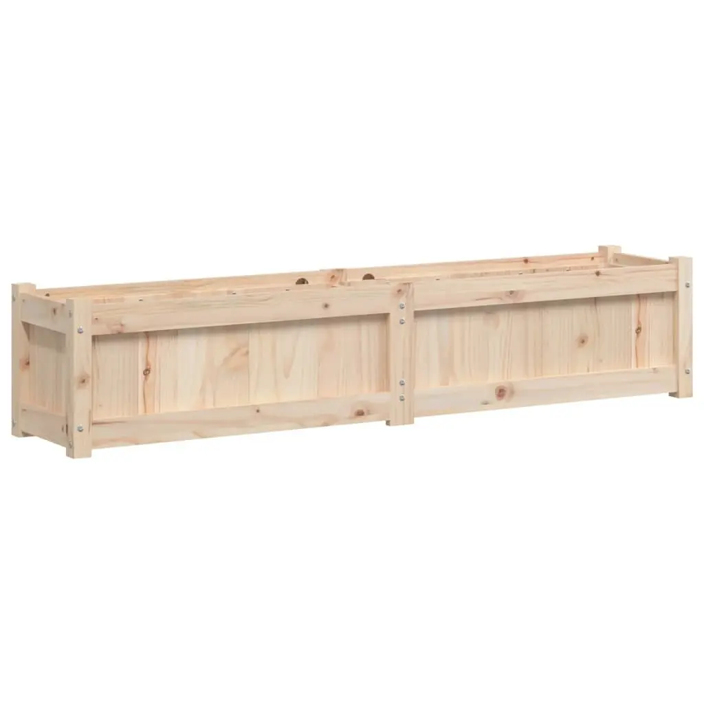 Wooden Garden Planters 2 pcs Solid Pine Set