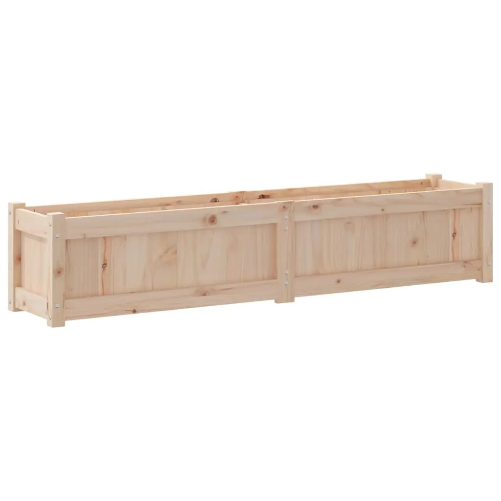 Wooden Garden Planters 2 pcs Solid Pine Set