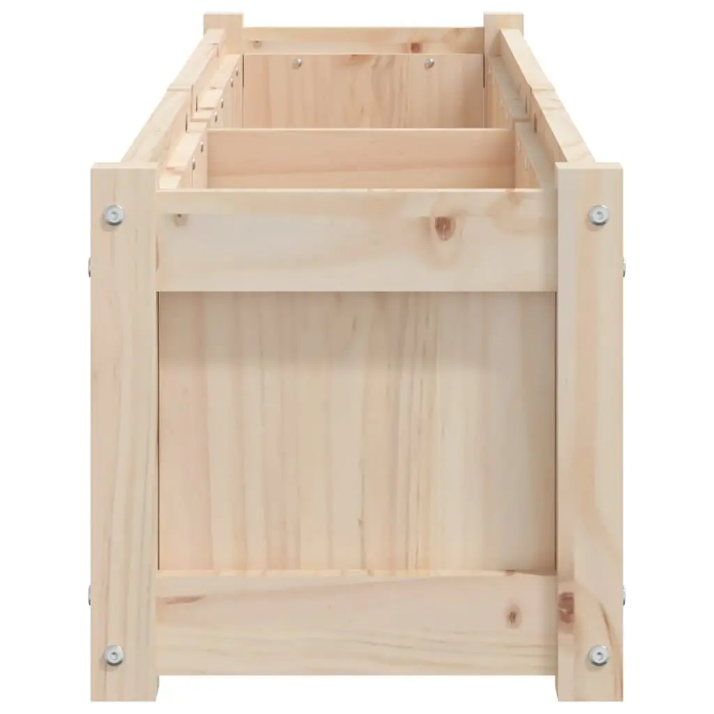 Wooden Garden Planters 2 pcs Solid Pine Set