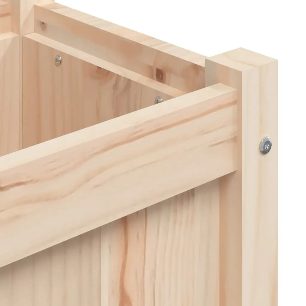 Wooden Garden Planters 2 pcs Solid Pine Set