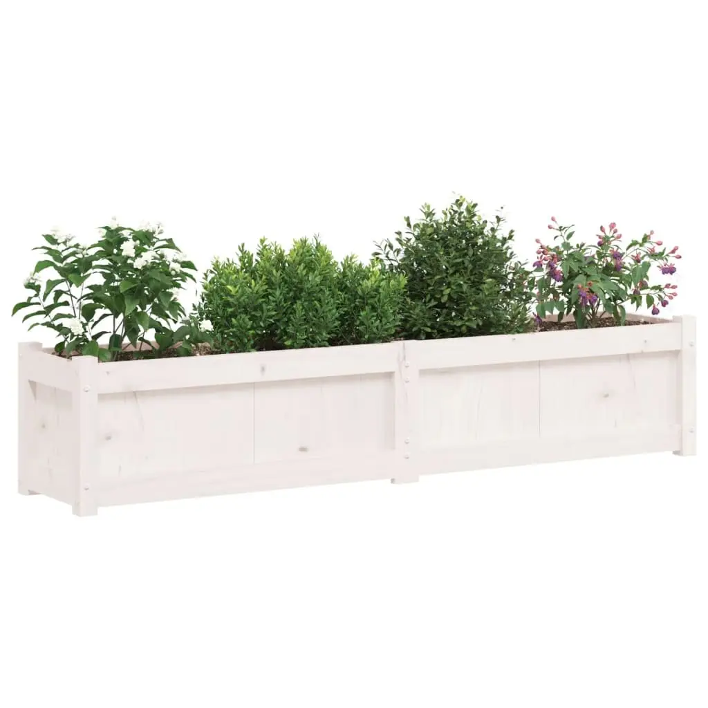 Solid Pine Wood Garden Planter Box for Outdoor Spaces