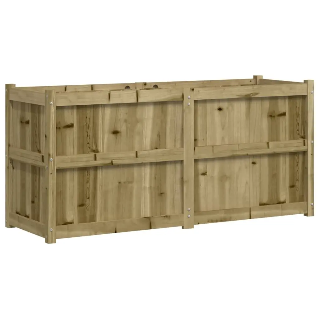 Wooden Planter Box Impregnated Pine 150x50x70 cm Brown