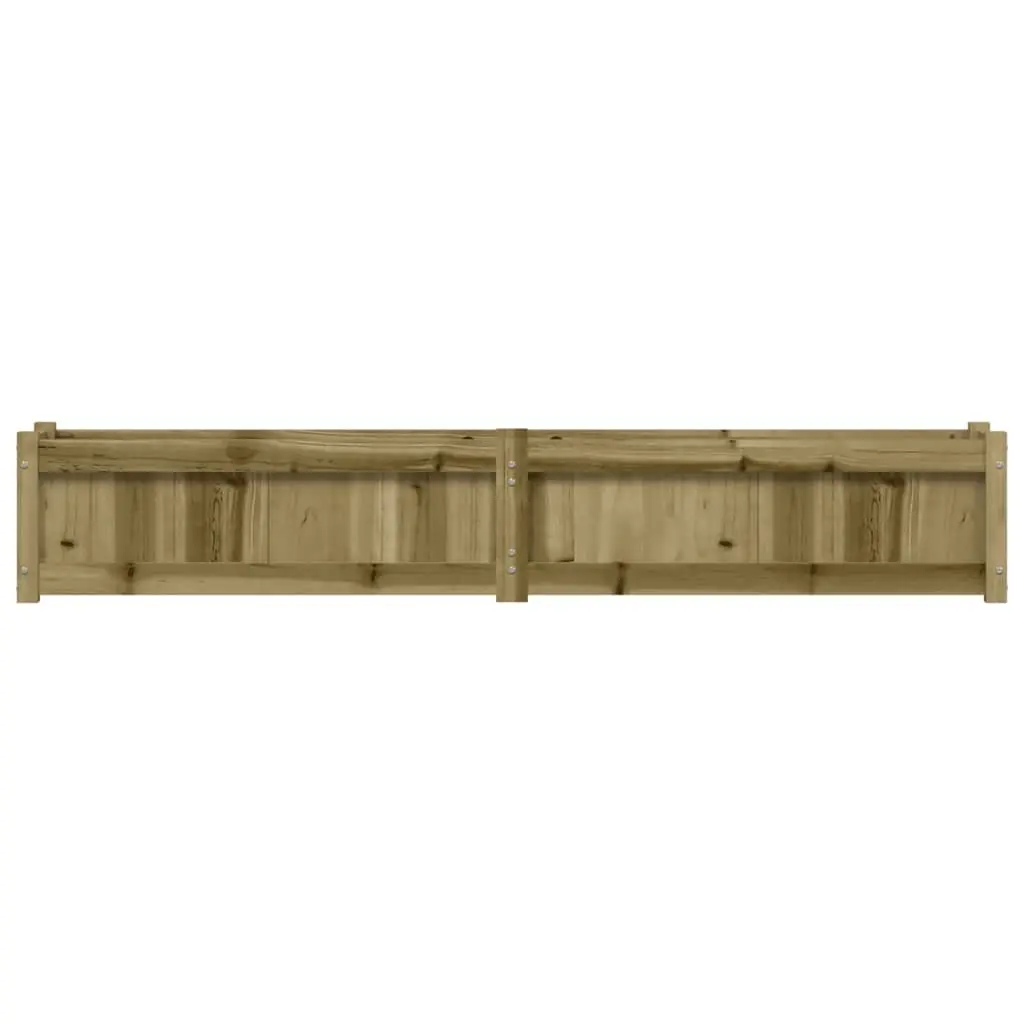 Garden Planters 2pcs Solid Pine Wood Brown