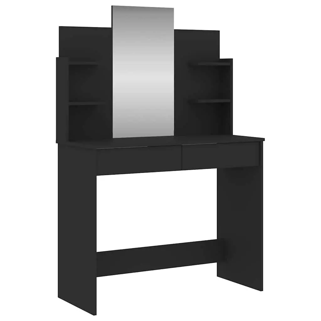 Black Dressing Table with Mirror for Bedrooms