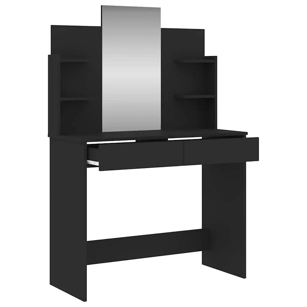 Black Dressing Table with Mirror for Bedrooms