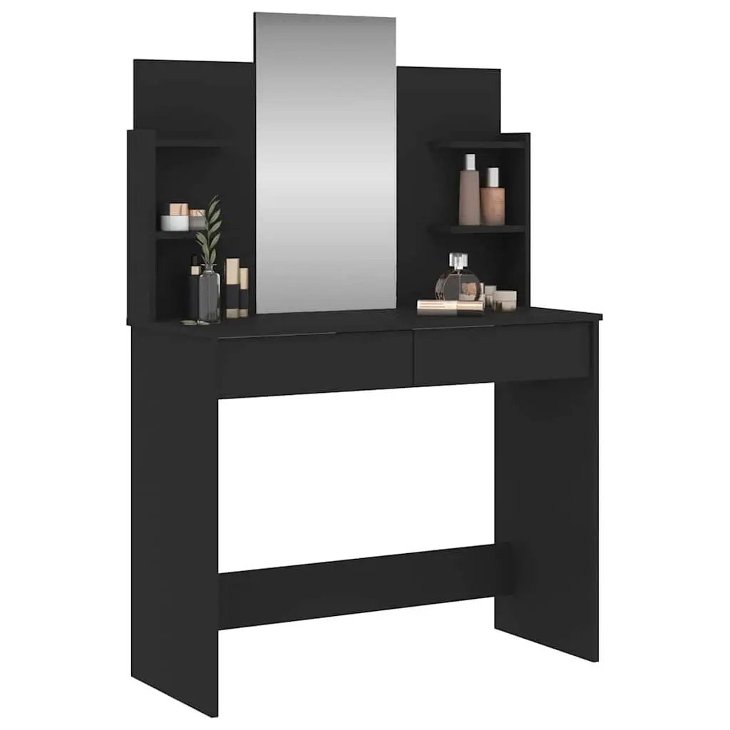 Black Dressing Table with Mirror for Bedrooms