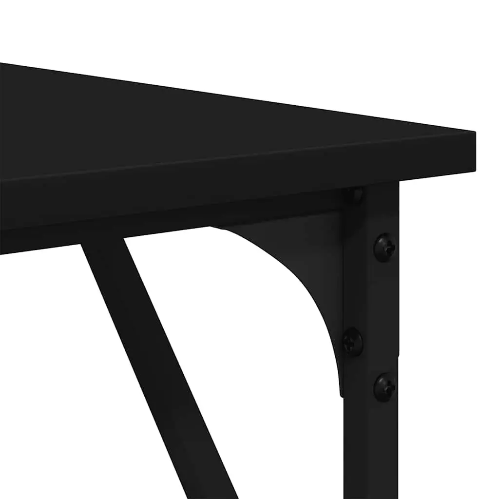 L-Shaped Office Desk with Metal Frame