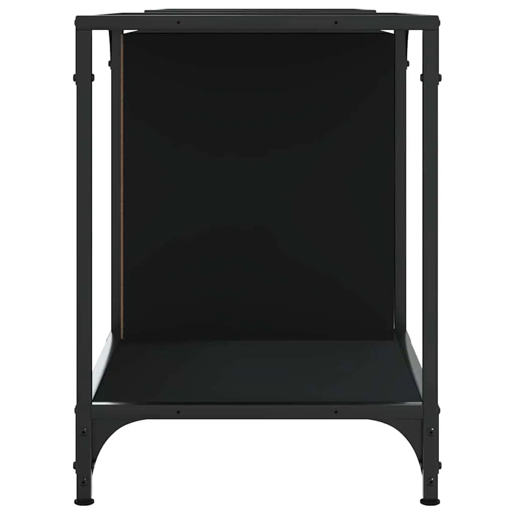 TV Cabinet Engineered Wood Black 153 x 37 x 50 cm