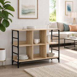 Sonoma Oak Sideboard 102x32x73.5 cm Brown Engineered Wood