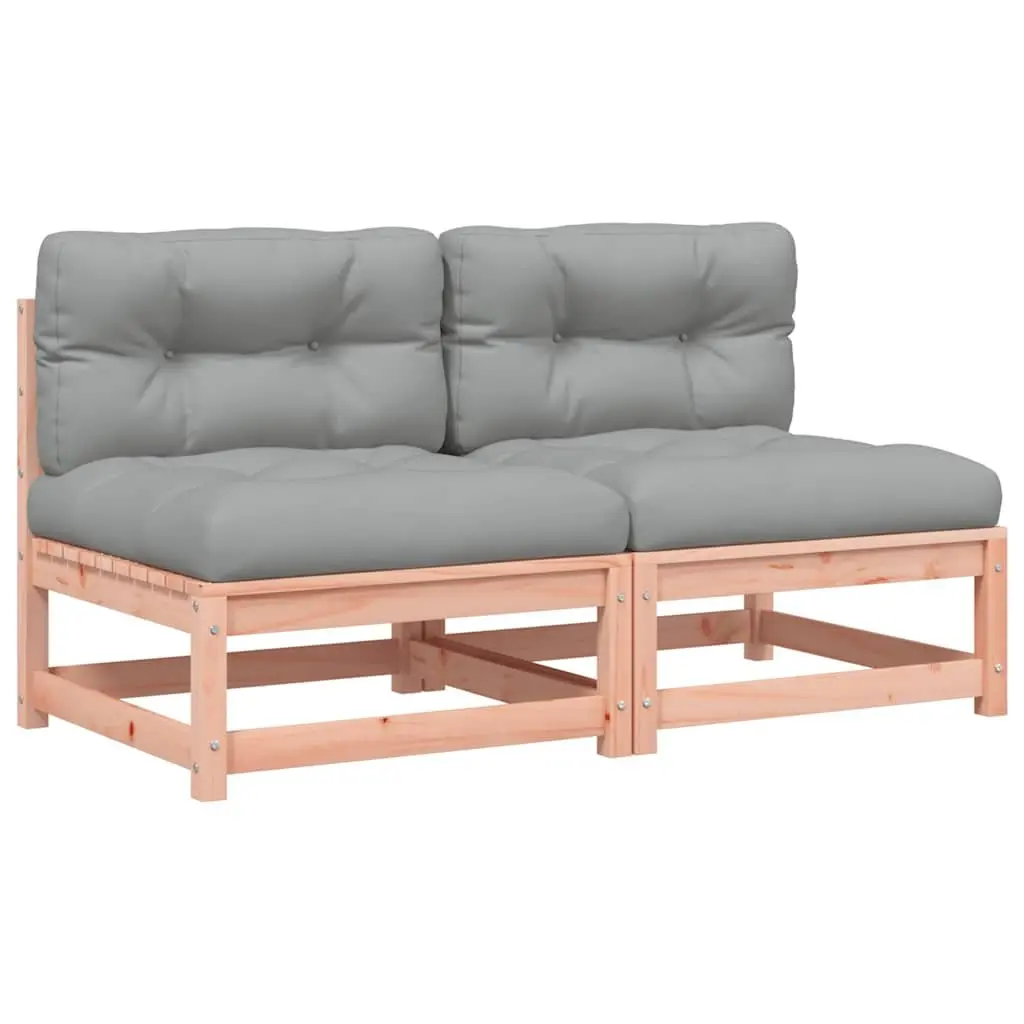 Outdoor Armless Sectional Sofa Set with Cushions