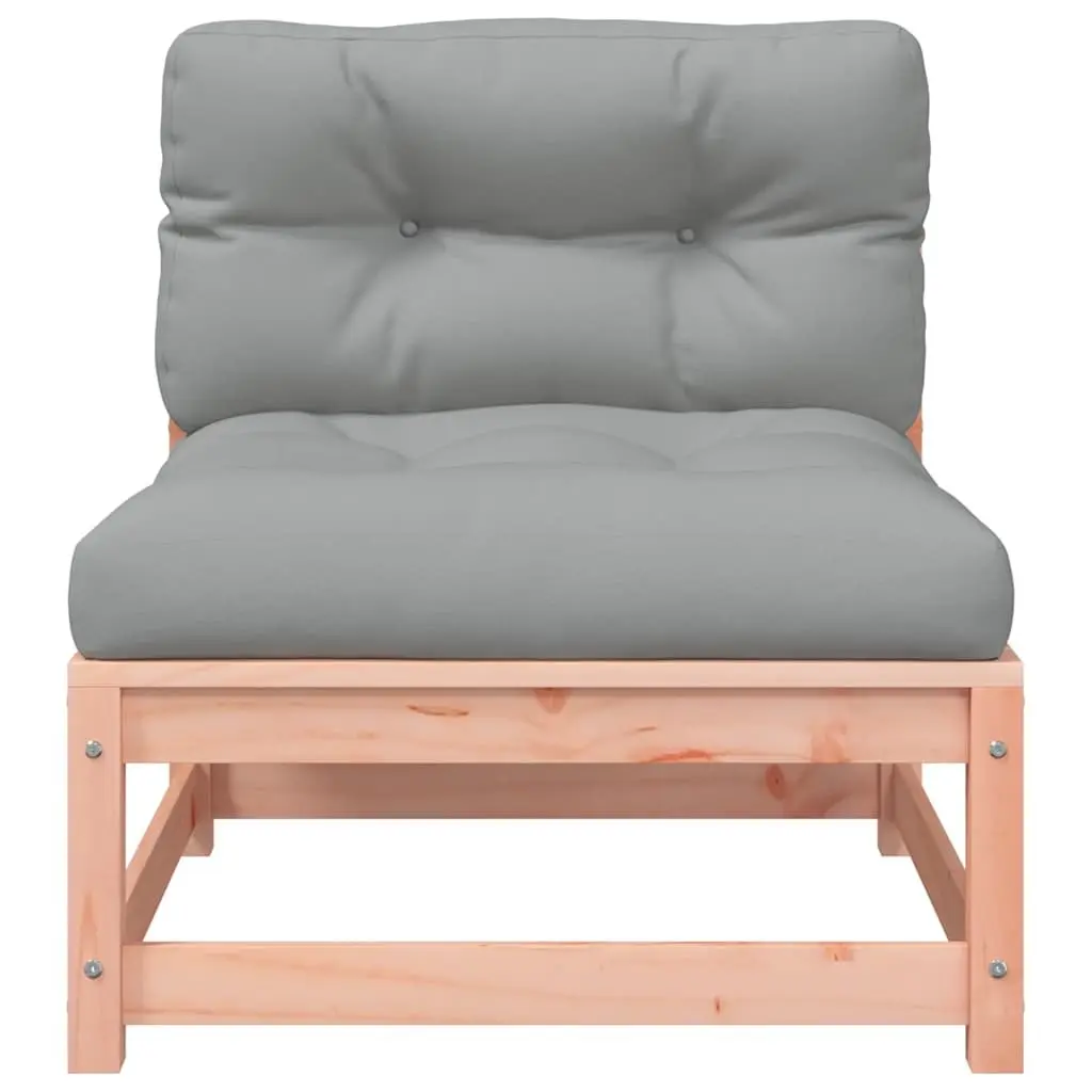 Solid Wood 2-Seater Garden Sofa with Cushions