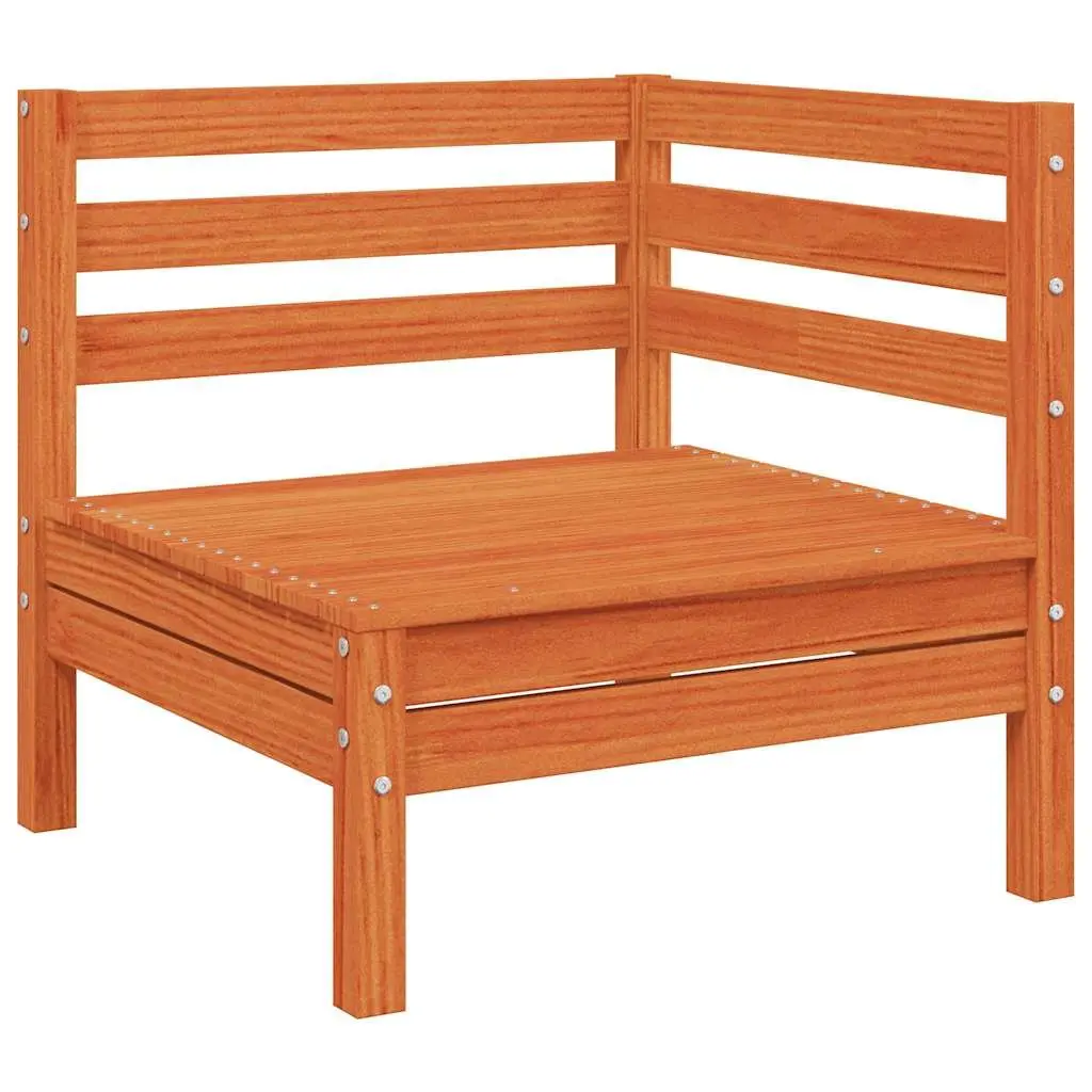 Wooden Garden Corner Sofa with Cushions