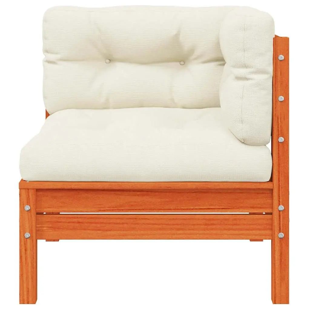 Wooden Garden Corner Sofa with Cushions