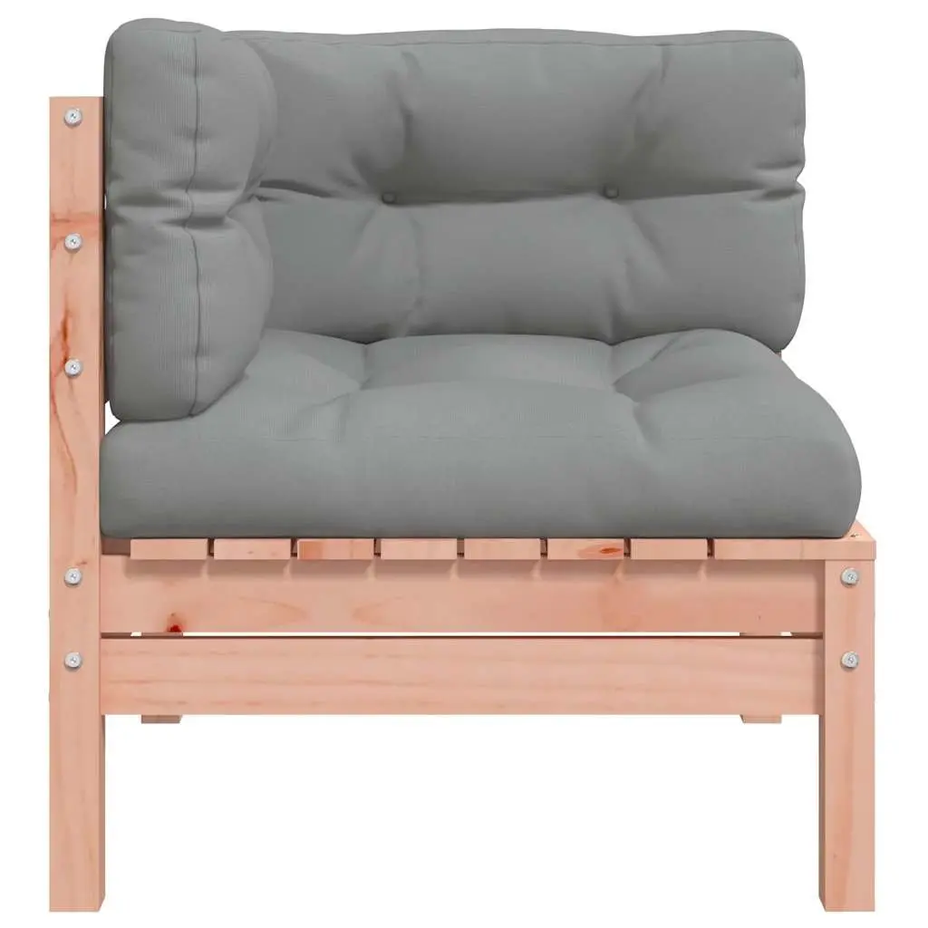 Solid Wood Outdoor Sectional Sofa with Cushions