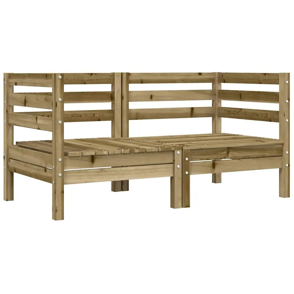 Outdoor Corner Sectional Sofa 2 Piece Set with Cushions Garden Patio Seating