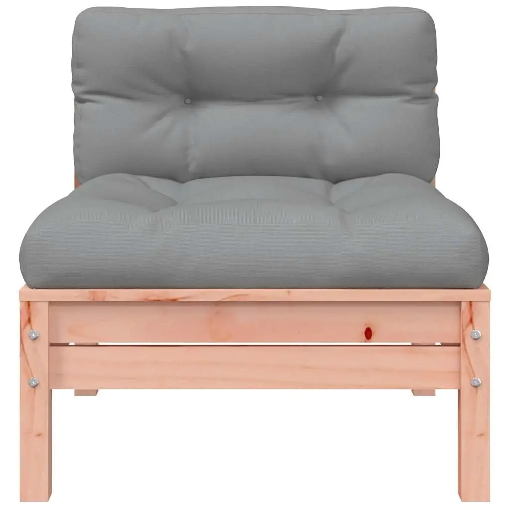 Wooden Armless Outdoor Sectional Sofa with Cushions