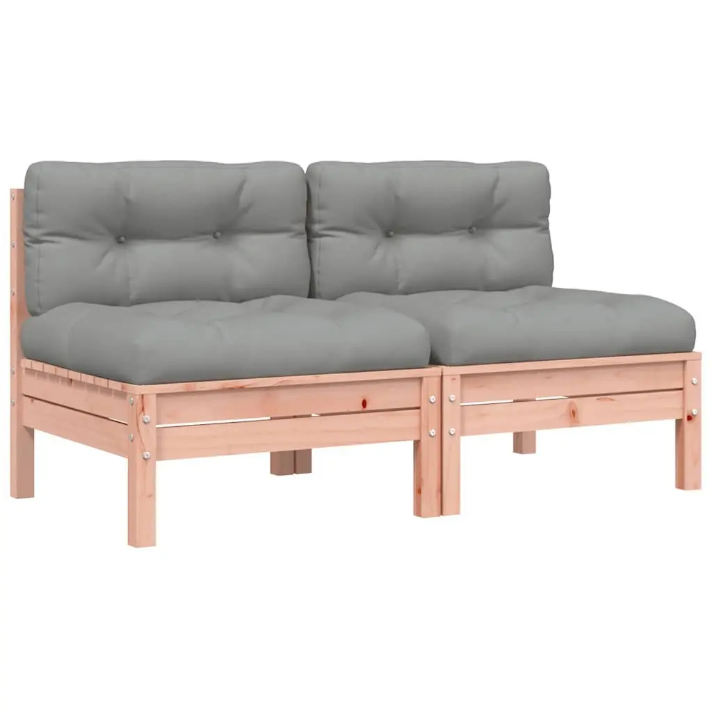Outdoor Sectional Sofa Units 2 pcs with Cushions